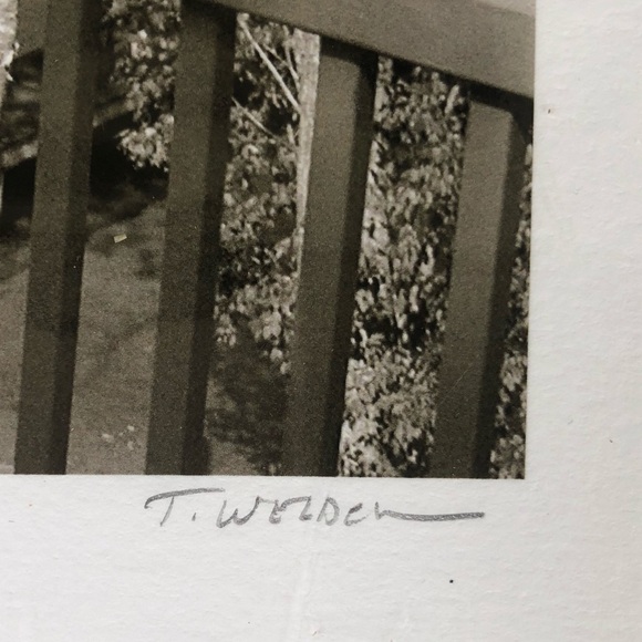 Black & White Vintage Photograph of Deck Overlooking Lake Washining by T. Weldon - Picture 4 of 4